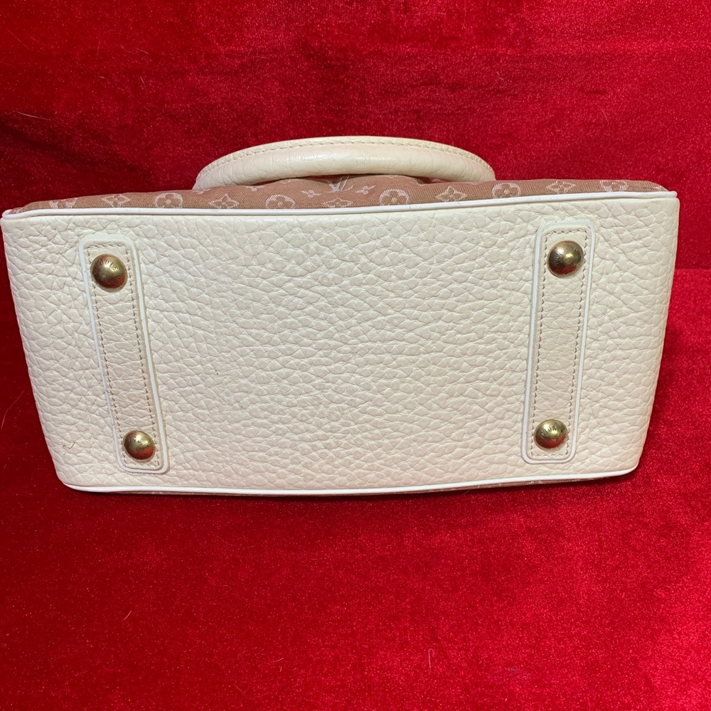 Louis Vuitton Trapeze Pm Camel Mini Lin Hobo Bag - Picture 7 of 15